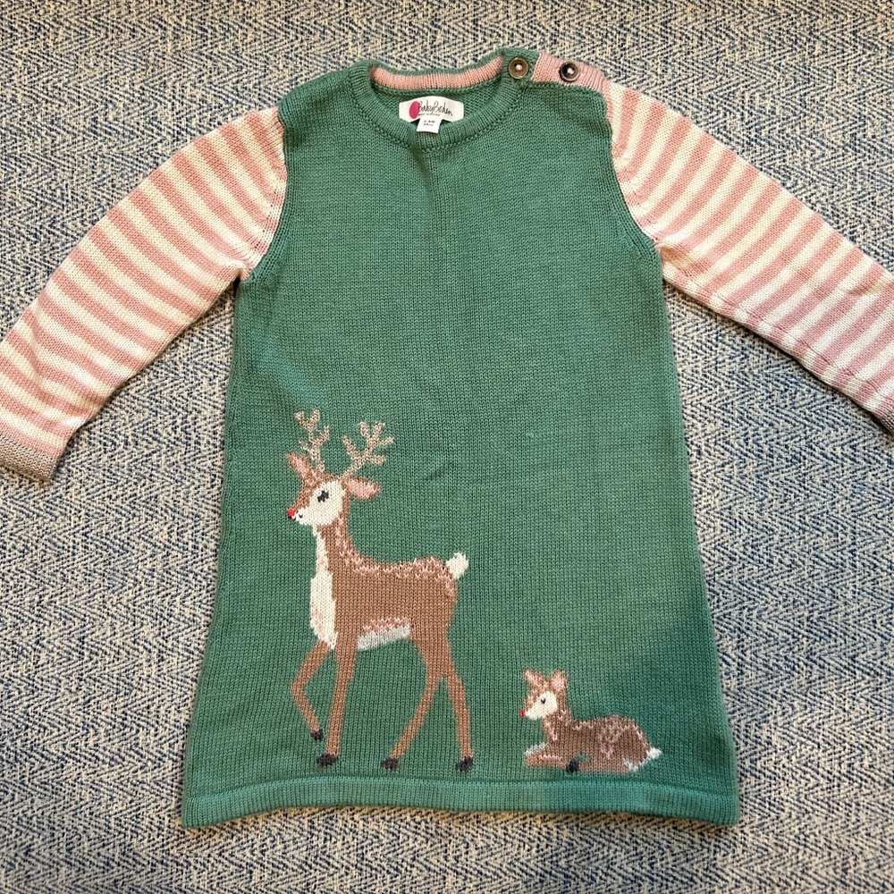 EUC Baby Boden 3/6 month holiday dress